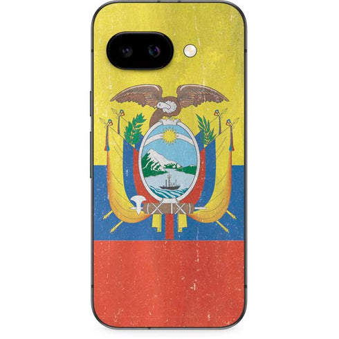Ecuador Flag Distressed Google Pixel 9a Skin